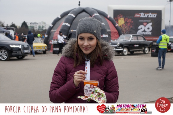 Porcja ciepła od Pana Pomidora dla wolontariuszy MotoOrkiestry Świątecznej Pom