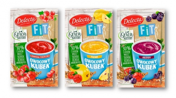 Owocowy kubek FIT Delecta – pierwszy, lekki kisiel z superfoods