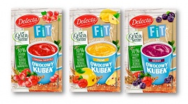 Owocowy kubek FIT Delecta – pierwszy, lekki kisiel z superfoods LIFESTYLE, Żywienie - Nowy Owocowy Kubek FIT to pierwsza na rynku linia niskokalorycznych kisieli instant z dodatkiem amarantusa, komosy ryżowej i aceroli oraz zdrowych owoców - aronii, pigwy i czerwonej porzeczki.
