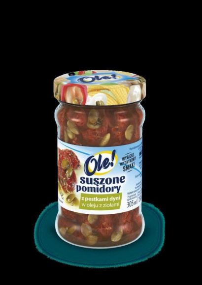 Suszone pomidory Ole! … teraz z pestkami dyni! LIFESTYLE, Żywienie - Suszonych pomidorów nie trzeba nikomu przedstawiać, ponieważ mają już wielu wielbicieli, którzy nie wyobrażają sobie bez nich tostów, pizzy, jajecznicy czy spaghetti.