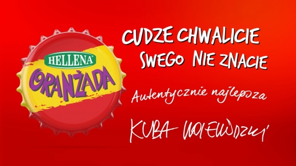 Nowa kampania spotowa Oranżady Hellena LIFESTYLE, Żywienie - 16 marca wystartowała nowa kampania reklamowa marki Oranżada Hellena. W sześciu rotujących spotach, można usłyszeć Kubę Wojewódzkiego, Tomasza Karolaka, Czesława Mozila, Michała Szpaka, Patrycję Markowską i Patricię Kazadi.