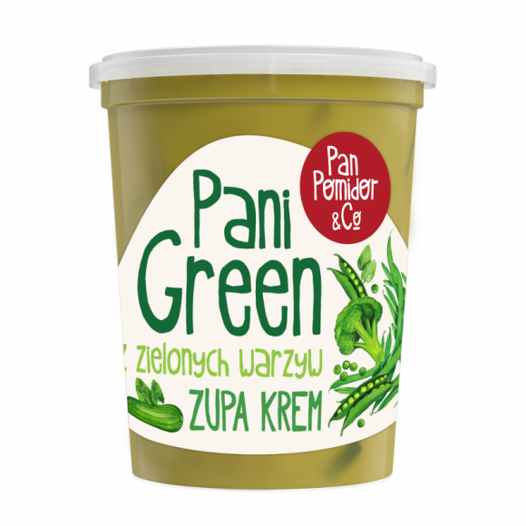 Pani Green, nowa zupa marki Pan Pomidor&Co. – wiosenna oferta dla zapracowanych LIFESTYLE, Żywienie - Wraz z sezonem wiosennym firma Pan Pomidor&Co. przygotowała kulinarne niespodzianki dla żyjących w biegu, ale spragnionych pysznej porcji wartościowych składników. Na sklepowych półkach gości już Pani Green, zupa krem z zielonych warzyw.