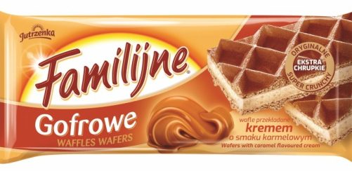 Nowe Familijne wafle Gofrowe o smaku karmelowym