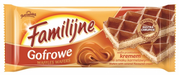 Nowe Familijne wafle Gofrowe o smaku karmelowym