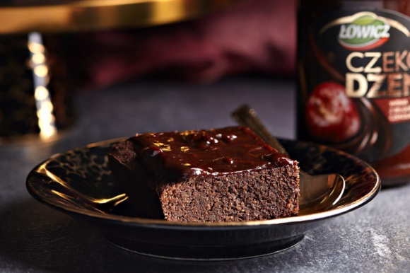 Brownie z kokosową nutą i czekodżemem Łowicz LIFESTYLE, Żywienie - Brownie - pełnia czekolady i aromatu, tym razem w towarzystwie kokosa i czekodżemu od Łowicza