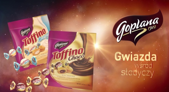 Goplana Toffino z nowym wizerunkiem i kampanią LIFESTYLE, Żywienie - Jesienią Goplana Toffino przeszła metamorfozę wizerunkową. Nowe opakowania, nowe produkty w ofercie, a od 15 października silna kampania reklamowa – to kompleksowe działania, realizowane dla marki przez spółkę Colian.