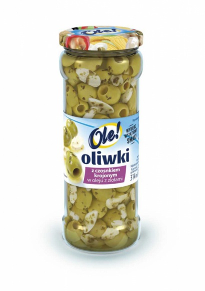 Oliwki z czosnkiem krojonym w oleju z ziołami: wykwintny dodatek do fantazyjnych