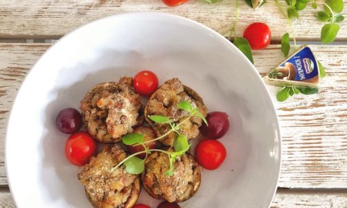 Pieczarki z kremowym farszem