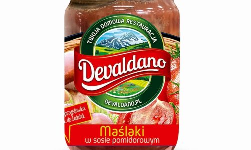 Maślaki w sosie pomidorowym