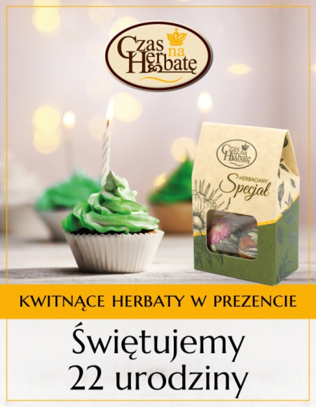 Marka Czas na Herbatę świętuje 22 urodziny! LIFESTYLE, Żywienie - Dla jednych wrzesień to synonim powrotu do szkoły, dla innych – moment pożegnania lata i powitania jesieni, natomiast dla marki Czas na Herbatę miesiąc ten jest okazją do świętowania.