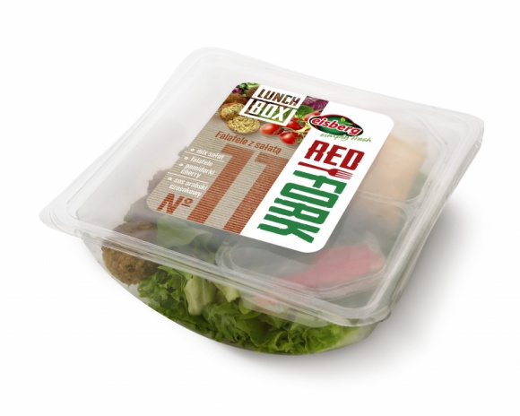Nowość! Lunch Box Red Fork: Falafele z sałatą marki Eisberg LIFESTYLE, Żywienie - Tym razem do bogatej palety propozycji z tytułowym czerwonym widelcem, dołącza kolejny Lunch Box Red Fork w wygodnej formie - Falafele z sałatą.