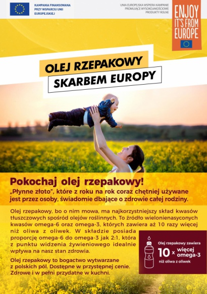 Olej rzepakowy -skarbem Europy